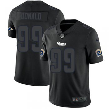 Nike Rams 99 Aaron Donald Black Men's Stitched NFL Limited Rush Impact Jersey