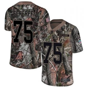 Nike Redskins #75 Brandon Scherff Camo Men's Stitched NFL Limited Rush Realtree Jersey