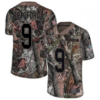 Nike Cardinals #9 Sam Bradford Camo Men's Stitched NFL Limited Rush Realtree Jersey