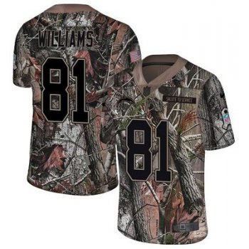 Nike Chargers #81 Mike Williams Camo Men's Stitched NFL Limited Rush Realtree Jersey