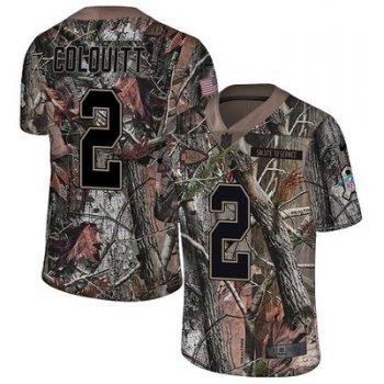 Nike Chiefs #2 Dustin Colquitt Camo Men's Stitched NFL Limited Rush Realtree Jersey