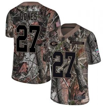 Nike Packers #27 Josh Jones Camo Men's Stitched NFL Limited Rush Realtree Jersey