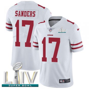 Nike 49ers #17 Emmanuel Sanders White Super Bowl LIV 2020 Youth Stitched NFL Vapor Untouchable Limited Jersey