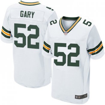 Packers #52 Rashan Gary White Men's Stitched Football Elite Jersey