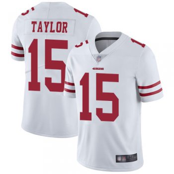 49ers #15 Trent Taylor White Men's Stitched Football Vapor Untouchable Limited Jersey