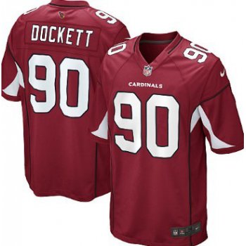 Nike Arizona Cardinals #90 Darnell Dockett Red Game Jersey