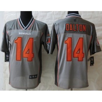 Nike Cincinnati Bengals #14 Andy Dalton 2013 Gray Vapor Elite Jersey