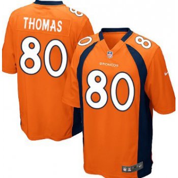 Nike Denver Broncos #80 Julius Thomas Orange Game Jersey