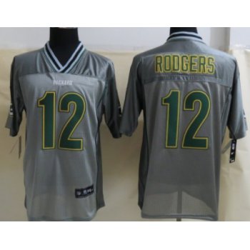 Nike Green Bay Packers #12 Aaron Rodgers 2013 Gray Vapor Elite Jersey