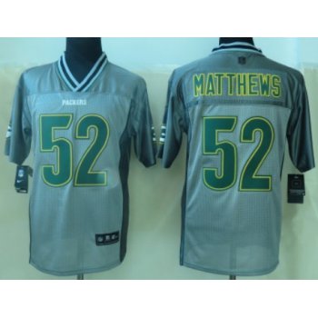 Nike Green Bay Packers #52 Clay Matthews 2013 Gray Vapor Elite Jersey