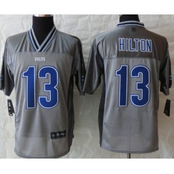 Nike Indianapolis Colts #13 T.Y. Hilton 2013 Gray Vapor Elite Jersey