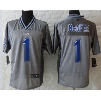 Nike Indianapolis Colts #1 Pat McAfee 2013 Gray Vapor Elite Jersey