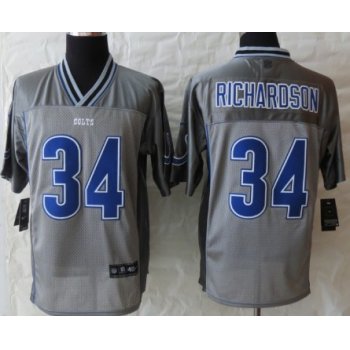 Nike Indianapolis Colts #34 Trent Richardson 2013 Gray Vapor Elite Jersey