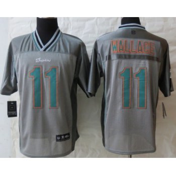 Nike Miami Dolphins #11 Mike Wallace 2013 Gray Vapor Elite Jersey