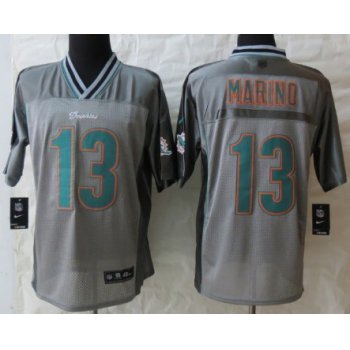 Nike Miami Dolphins #13 Dan Marino 2013 Gray Vapor Elite Jersey