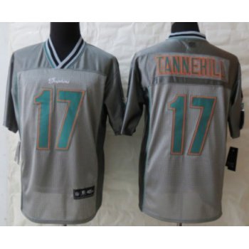 Nike Miami Dolphins #17 Ryan Tannehill 2013 Gray Vapor Elite Jersey