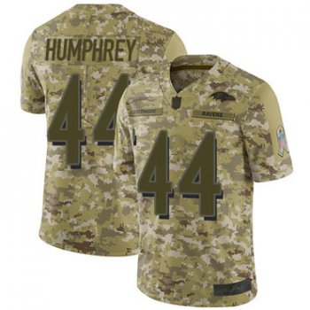 Ravens #44 Marlon Humphrey Camo Men's Stitched Football Limited 2018 Salute To Service Jersey