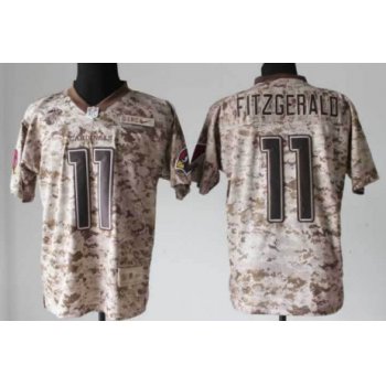 Nike Arizona Cardinals #11 Larry Fitzgerald 2013 USMC Camo Elite Jersey