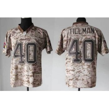 Nike Arizona Cardinals #40 Pat Tillman 2013 USMC Camo Elite Jersey