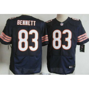 Nike Chicago Bears #83 Martellus Bennett Blue Elite Jersey