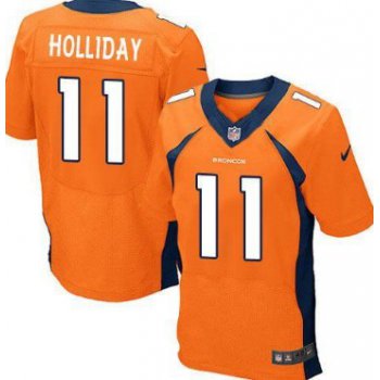 Nike Denver Broncos #11 Trindon Holliday 2013 Orange Elite Jersey