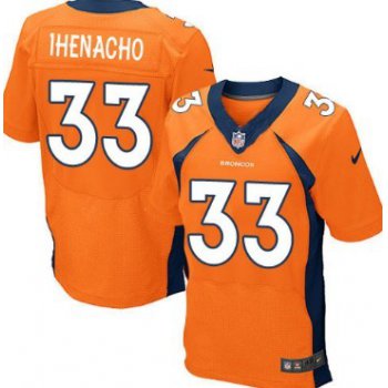 Nike Denver Broncos #33 Duke Ihenacho 2013 Orange Elite Jersey