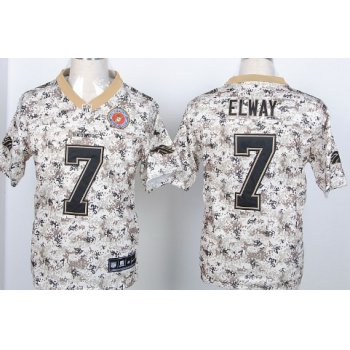 Nike Denver Broncos #7 John Elway 2013 USMC Camo Elite Jersey