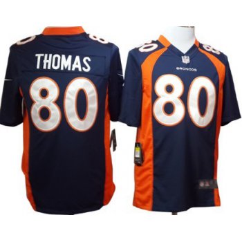 Nike Denver Broncos #80 Julius Thomas Blue Game Jersey