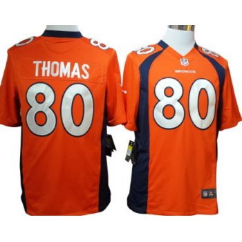 Nike Denver Broncos #80 Julius Thomas Orange Game Jersey