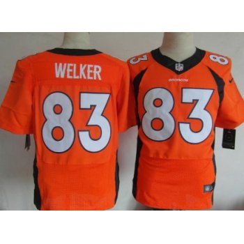 Nike Denver Broncos #83 Wes Welker 2013 Orange Elite Jersey