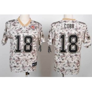 Nike Green Bay Packers #18 Randall Cobb 2013 USMC Camo Elite Jersey