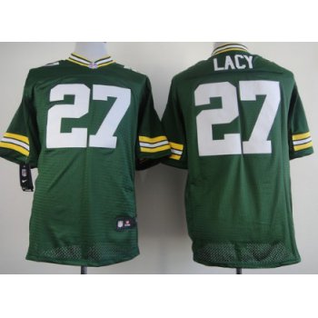 Nike Green Bay Packers #27 Eddie Lacy Green Elite Jersey