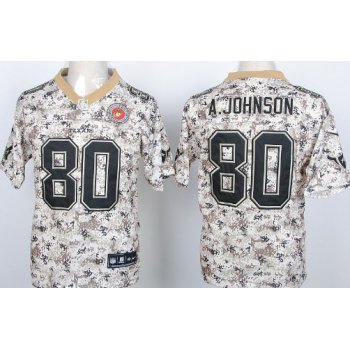 Nike Houston Texans #80 Andre Johnson 2013 USMC Camo Elite Jersey