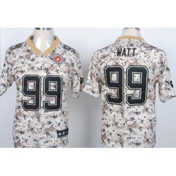 Nike Houston Texans #99 J.J. Watt 2013 USMC Camo Elite Jersey