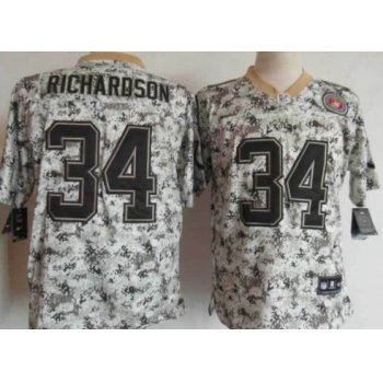 Nike Indianapolis Colts #34 Trent Richardson 2013 USMC Camo Elite Jersey