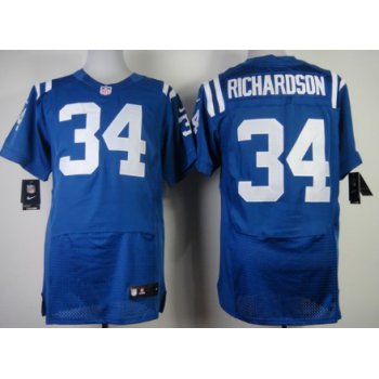 Nike Indianapolis Colts #34 Trent Richardson Blue Elite Jersey