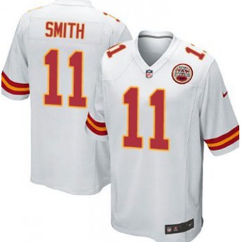 Nike Kansas City Chiefs #11 Alex Smith White Game Jersey