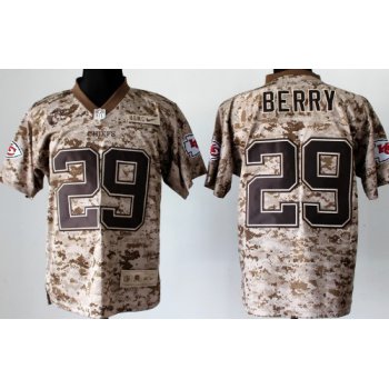 Nike Kansas City Chiefs #29 Eric Berry 2013 USMC Camo Elite Jersey