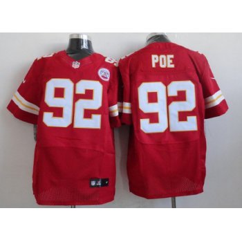 Nike Kansas City Chiefs #92 Dontari Poe Red Elite Jersey