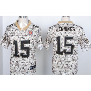 Nike Minnesota Vikings #15 Greg Jennings 2013 USMC Camo Elite Jersey