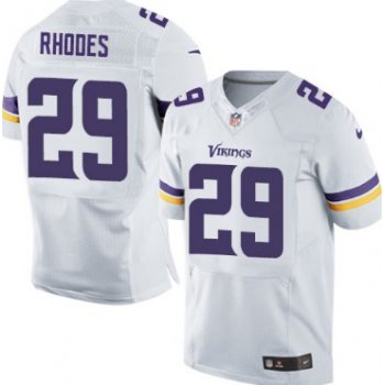 Nike Minnesota Vikings #29 Xavier Rhodes 2013 White Elite Jersey