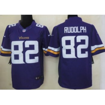 Nike Minnesota Vikings #82 Kyle Rudolph 2013 Purple Limited Jersey