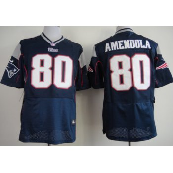 Nike New England Patriots #80 Danny Amendola Blue Elite Jersey