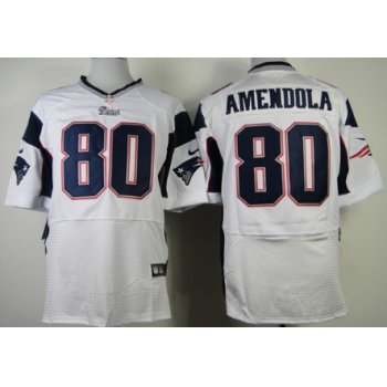 Nike New England Patriots #80 Danny Amendola White Elite Jersey