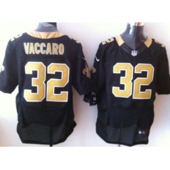 Nike New Orleans Saints #32 Kenny Vaccaro Black Elite Jersey