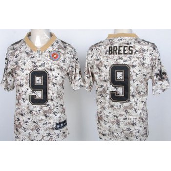 Nike New Orleans Saints #9 Drew Brees 2013 USMC Camo Elite Jersey