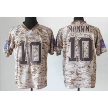 Nike New York Giants #10 Eli Manning 2013 USMC Camo Elite Jersey