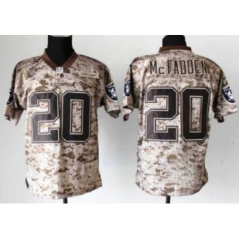 Nike Oakland Raiders #20 Darren McFadden 2013 USMC Camo Elite Jersey