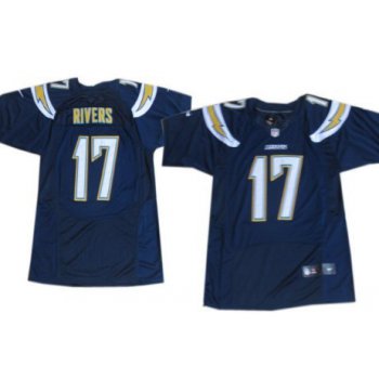 Nike San Diego Chargers #17 Philip Rivers 2013 Navy Blue Elite Jersey