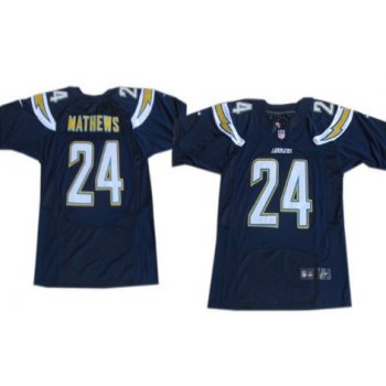 Nike San Diego Chargers #24 Ryan Mathews 2013 Navy Blue Elite Jersey